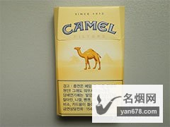 骆驼(八角硬黄)韩国免税版香烟价格表（多少钱一包）